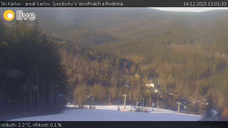 Ski Karlov - areál Karlov - Sjezdovky V Javořinách a Rodinná - 14.12.2025 v 13:01