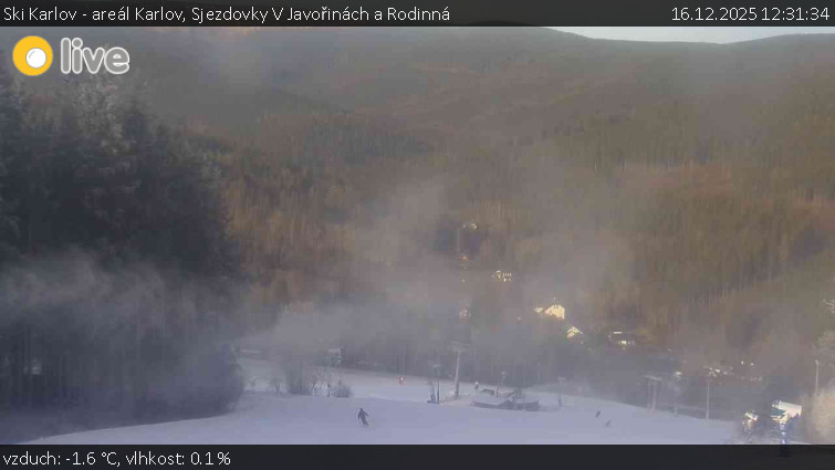 Ski Karlov - areál Karlov - Sjezdovky V Javořinách a Rodinná - 16.12.2025 v 12:31