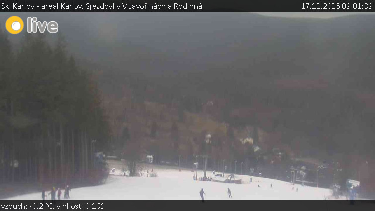 Ski Karlov - areál Karlov - Sjezdovky V Javořinách a Rodinná - 17.12.2025 v 09:01