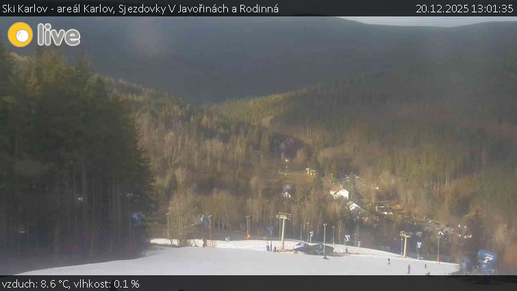 Ski Karlov - areál Karlov - Sjezdovky V Javořinách a Rodinná - 20.12.2025 v 13:01