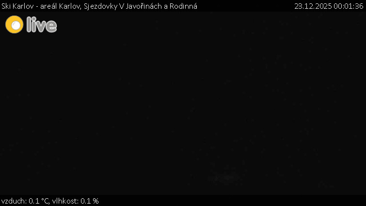 Ski Karlov - areál Karlov - Sjezdovky V Javořinách a Rodinná - 23.12.2025 v 00:01