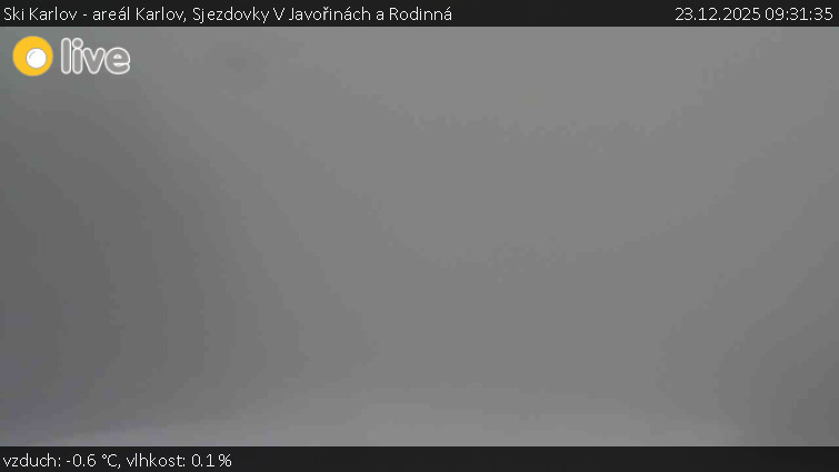 Ski Karlov - areál Karlov - Sjezdovky V Javořinách a Rodinná - 23.12.2025 v 09:31