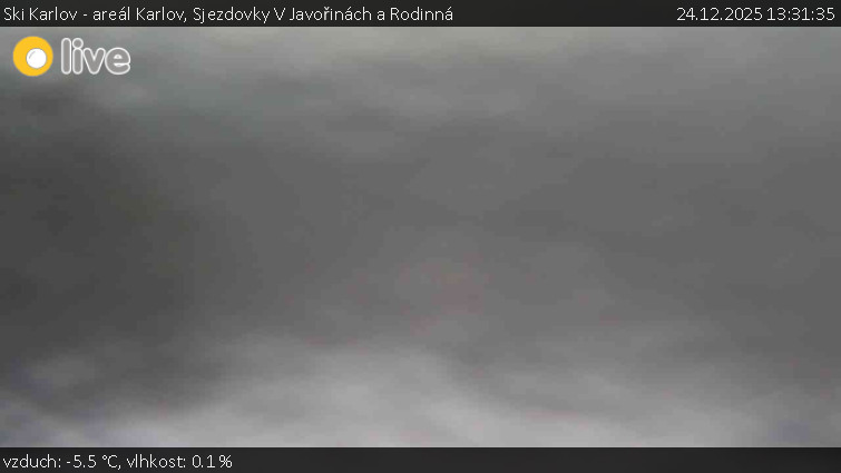 Ski Karlov - areál Karlov - Sjezdovky V Javořinách a Rodinná - 24.12.2025 v 13:31