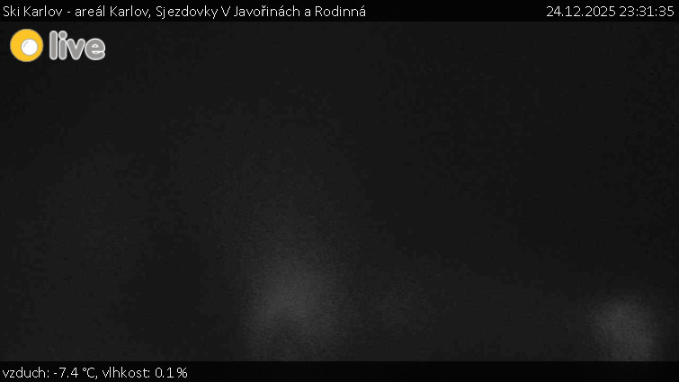 Ski Karlov - areál Karlov - Sjezdovky V Javořinách a Rodinná - 24.12.2025 v 23:31