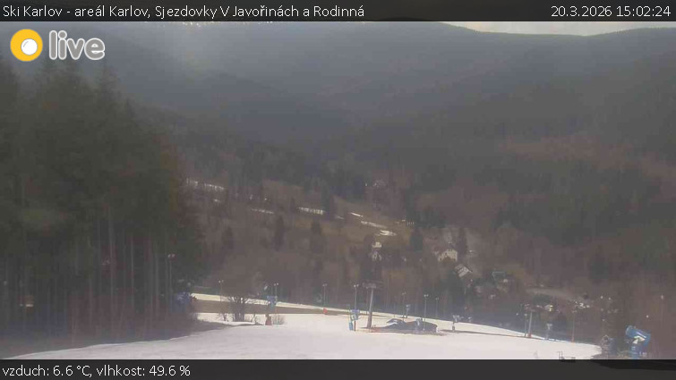 Ski Karlov - areál Karlov - Sjezdovky V Javořinách a Rodinná - 20.3.2026 v 15:02