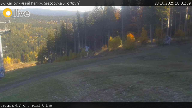 Ski Karlov - areál Karlov - Sjezdovka Sportovní - 20.10.2025 v 10:01 Ski Karlov - areál Karlov - Sjezdovka Sportovní - 20.10.2025 v 10:01