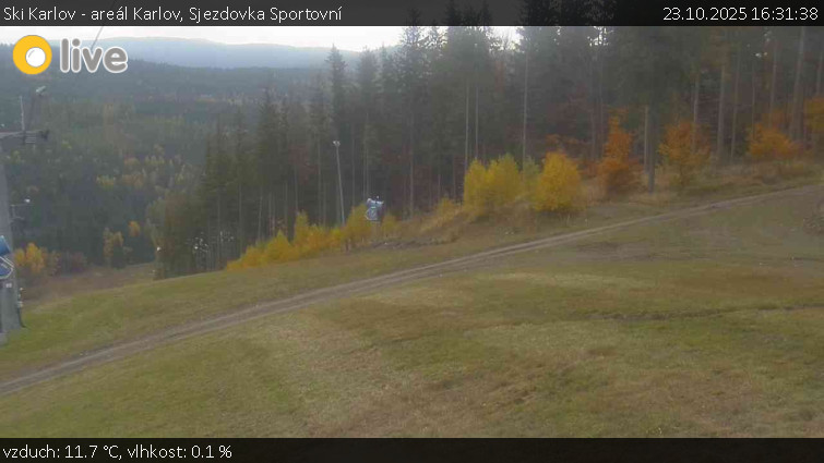 Ski Karlov - areál Karlov - Sjezdovka Sportovní - 23.10.2025 v 16:31 Ski Karlov - areál Karlov - Sjezdovka Sportovní - 23.10.2025 v 16:31
