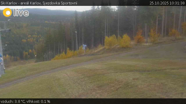 Ski Karlov - areál Karlov - Sjezdovka Sportovní - 25.10.2025 v 10:31 Ski Karlov - areál Karlov - Sjezdovka Sportovní - 25.10.2025 v 10:31