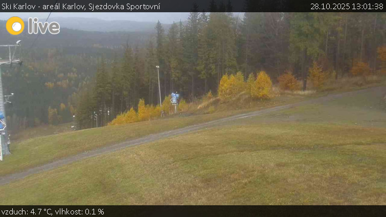 Ski Karlov - areál Karlov - Sjezdovka Sportovní - 28.10.2025 v 13:01 Ski Karlov - areál Karlov - Sjezdovka Sportovní - 28.10.2025 v 13:01