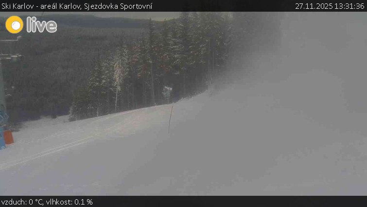 Ski Karlov - areál Karlov - Sjezdovka Sportovní - 27.11.2025 v 13:31