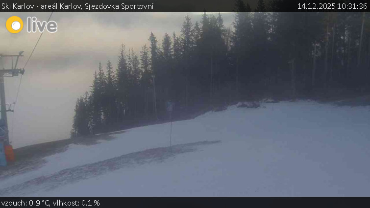Ski Karlov - areál Karlov - Sjezdovka Sportovní - 14.12.2025 v 10:31