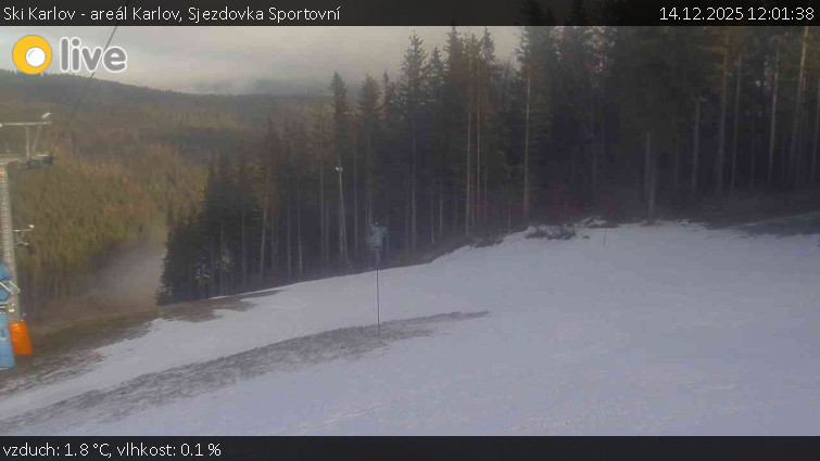 Ski Karlov - areál Karlov - Sjezdovka Sportovní - 14.12.2025 v 12:01
