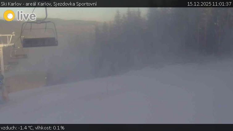 Ski Karlov - areál Karlov - Sjezdovka Sportovní - 15.12.2025 v 11:01