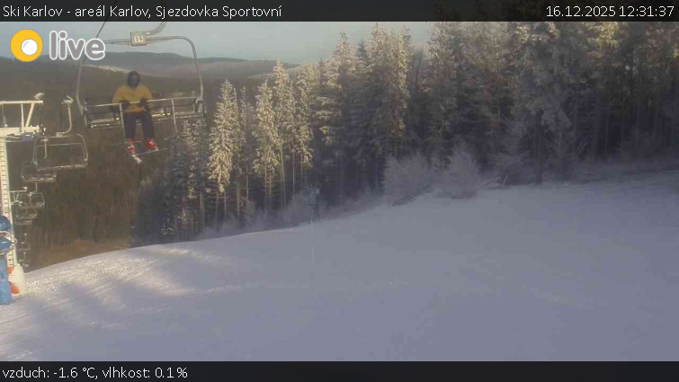 Ski Karlov - areál Karlov - Sjezdovka Sportovní - 16.12.2025 v 12:31