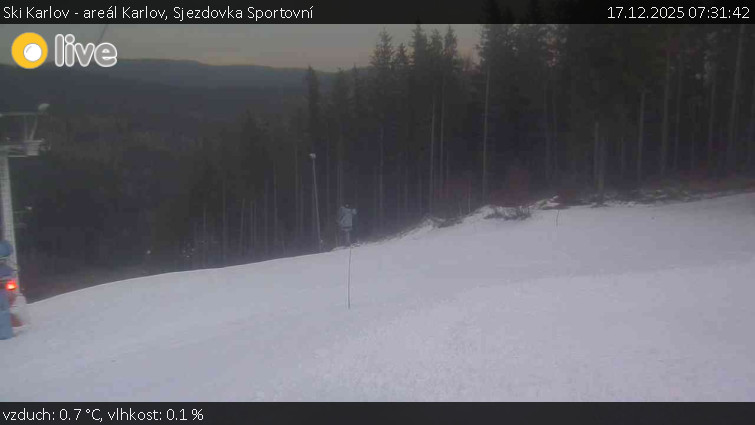 Ski Karlov - areál Karlov - Sjezdovka Sportovní - 17.12.2025 v 07:31