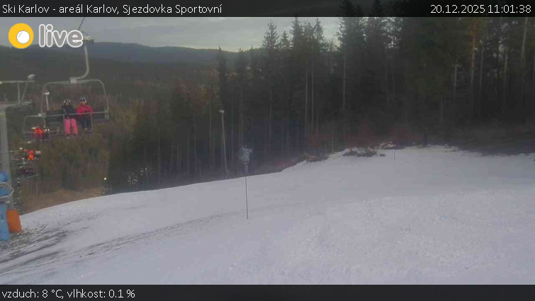 Ski Karlov - areál Karlov - Sjezdovka Sportovní - 20.12.2025 v 11:01