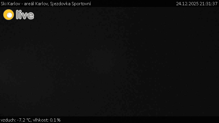 Ski Karlov - areál Karlov - Sjezdovka Sportovní - 24.12.2025 v 21:31