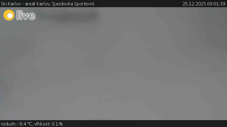 Ski Karlov - areál Karlov - Sjezdovka Sportovní - 25.12.2025 v 08:01