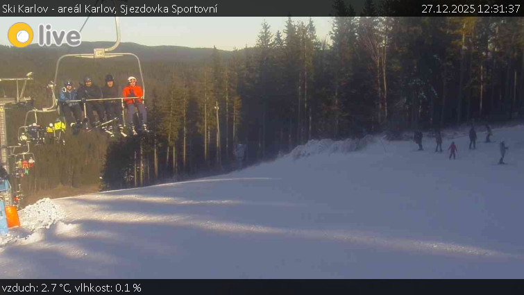 Ski Karlov - areál Karlov - Sjezdovka Sportovní - 27.12.2025 v 12:31