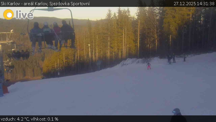 Ski Karlov - areál Karlov - Sjezdovka Sportovní - 27.12.2025 v 14:31