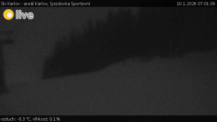 Ski Karlov - areál Karlov - Sjezdovka Sportovní - 10.1.2026 v 07:01