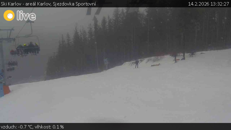 Ski Karlov - areál Karlov - Sjezdovka Sportovní - 14.2.2026 v 13:32