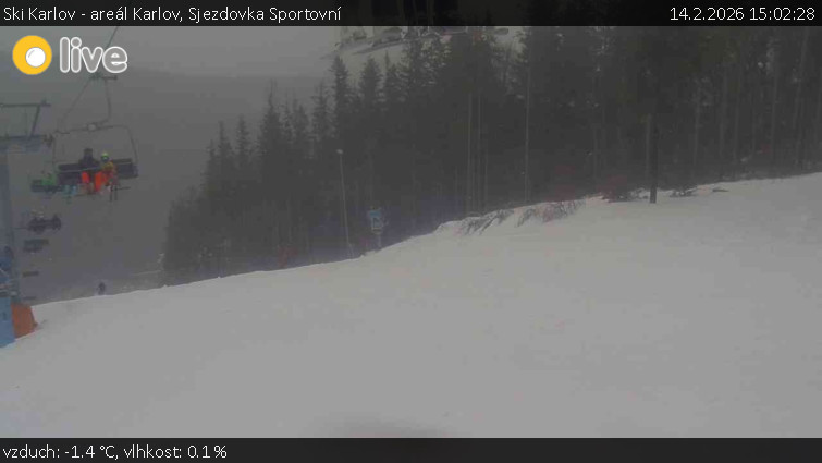 Ski Karlov - areál Karlov - Sjezdovka Sportovní - 14.2.2026 v 15:02