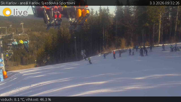 Ski Karlov - areál Karlov - Sjezdovka Sportovní - 3.3.2026 v 09:32