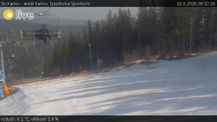 Ski Karlov - areál Karlov - Sjezdovka Sportovní - 18.3.2026 v 09:32