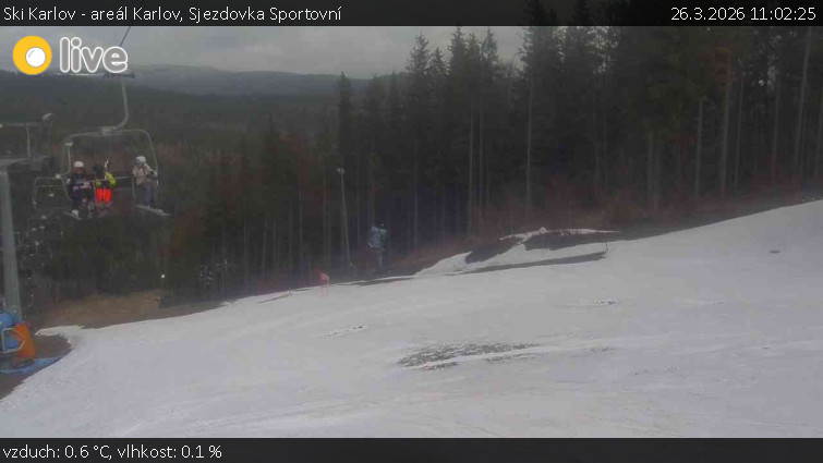 Ski Karlov - areál Karlov - Sjezdovka Sportovní - 26.3.2026 v 11:02