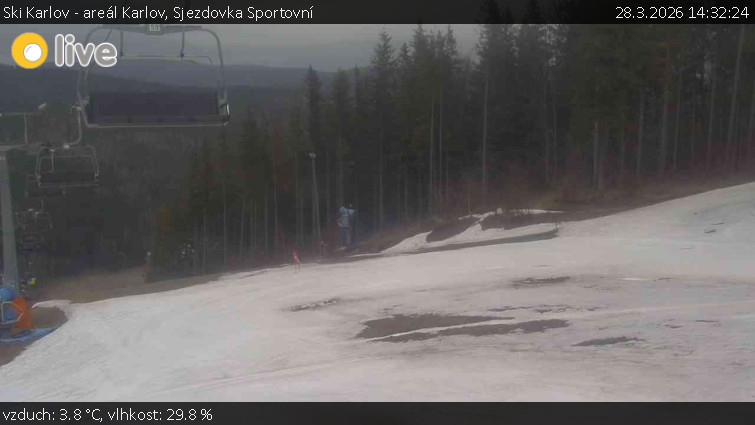 Ski Karlov - areál Karlov - Sjezdovka Sportovní - 28.3.2026 v 14:32