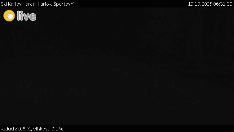 Ski Karlov - areál Karlov - Sportovní - 19.10.2025 v 06:31 Ski Karlov - areál Karlov - Sportovní - 19.10.2025 v 06:31