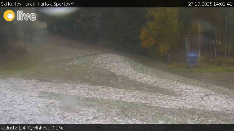 Ski Karlov - areál Karlov - Sportovní - 27.10.2025 v 14:01 Ski Karlov - areál Karlov - Sportovní - 27.10.2025 v 14:01