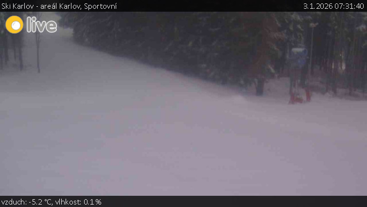 Ski Karlov - areál Karlov - Sportovní - 3.1.2026 v 07:31