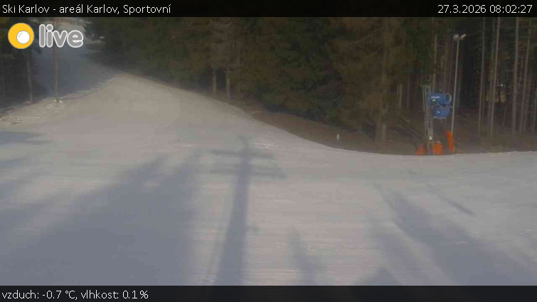 Ski Karlov - areál Karlov - Sportovní - 27.3.2026 v 08:02