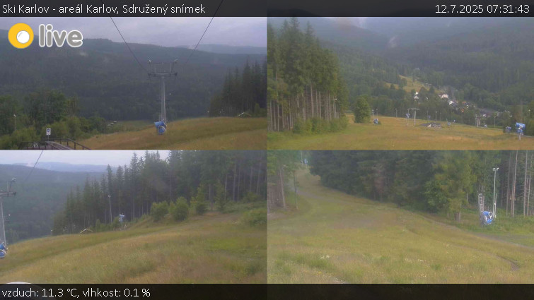 Ski Karlov - areál Karlov - Sdružený snímek - 12.7.2025 v 07:31