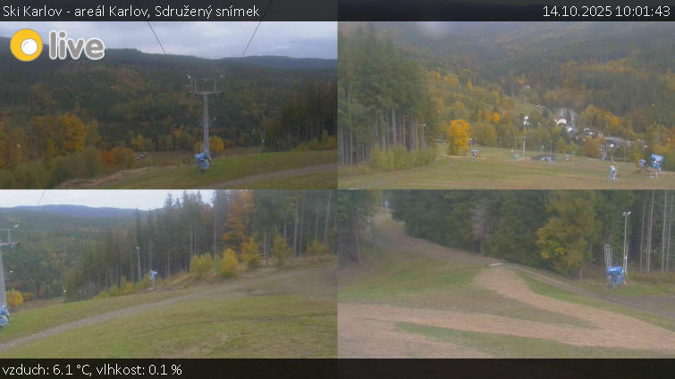 Ski Karlov - areál Karlov - Sdružený snímek - 14.10.2025 v 10:01 Ski Karlov - areál Karlov - Sdružený snímek - 14.10.2025 v 10:01