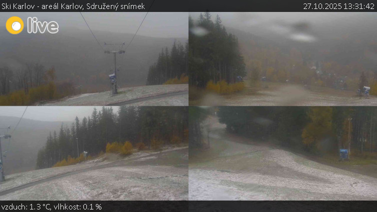 Ski Karlov - areál Karlov - Sdružený snímek - 27.10.2025 v 13:31 Ski Karlov - areál Karlov - Sdružený snímek - 27.10.2025 v 13:31