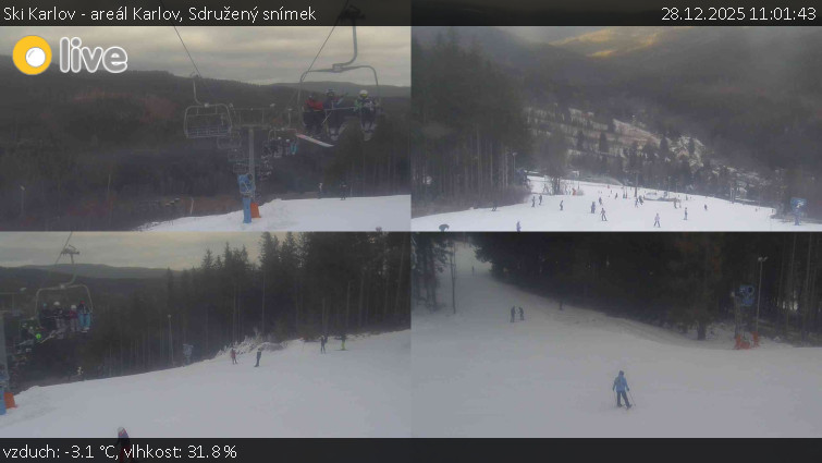 Ski Karlov - areál Karlov - Sdružený snímek - 28.12.2025 v 11:01