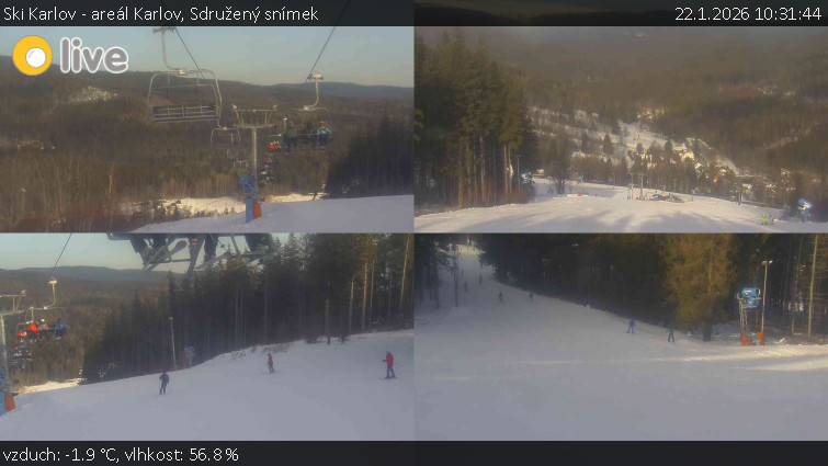 Ski Karlov - areál Karlov - Sdružený snímek - 22.1.2026 v 10:31