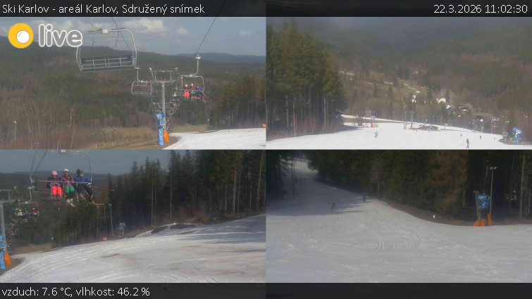 Ski Karlov - areál Karlov - Sdružený snímek - 22.3.2026 v 11:02