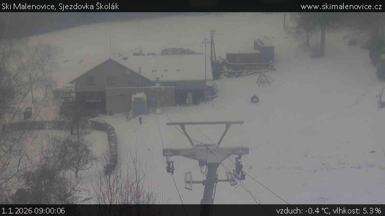 Ski Malenovice - Sjezdovka Školák - 1.1.2026 v 09:00