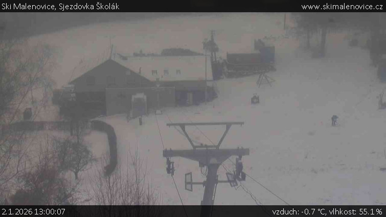 Ski Malenovice - Sjezdovka Školák - 2.1.2026 v 13:00