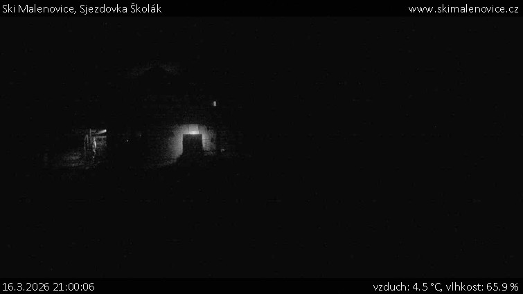 Ski Malenovice - Sjezdovka Školák - 16.3.2026 v 21:00