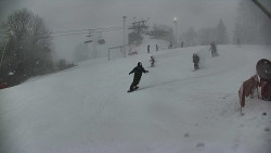 Otočná kamera na sjezdovce