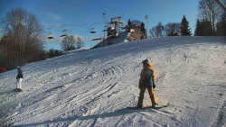 Otočná kamera na sjezdovce