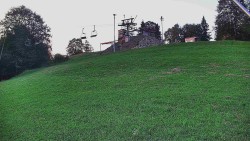 Rotating camera on the ski slope