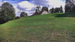 Rotating camera on the ski slope
