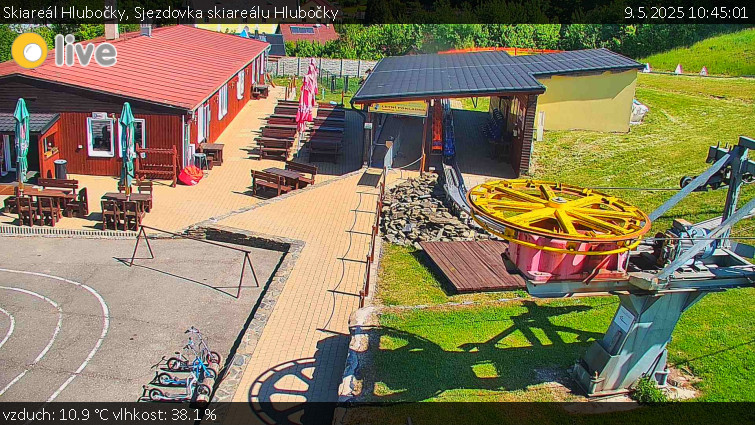 Skiareál Hlubočky - Sjezdovka skiareálu Hlubočky - 9.5.2025 v 10:45 Skiareál Hlubočky - Sjezdovka skiareálu Hlubočky - 9.5.2025 v 10:45