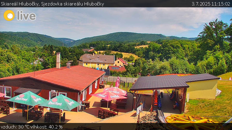 Skiareál Hlubočky - Sjezdovka skiareálu Hlubočky - 3.7.2025 v 11:15